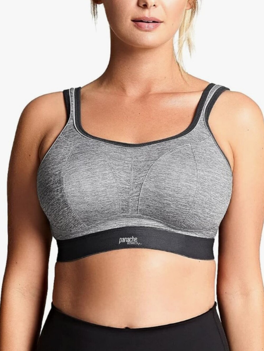 Panache | Non Wired Sports Bra | Charcoal Marl | 34C